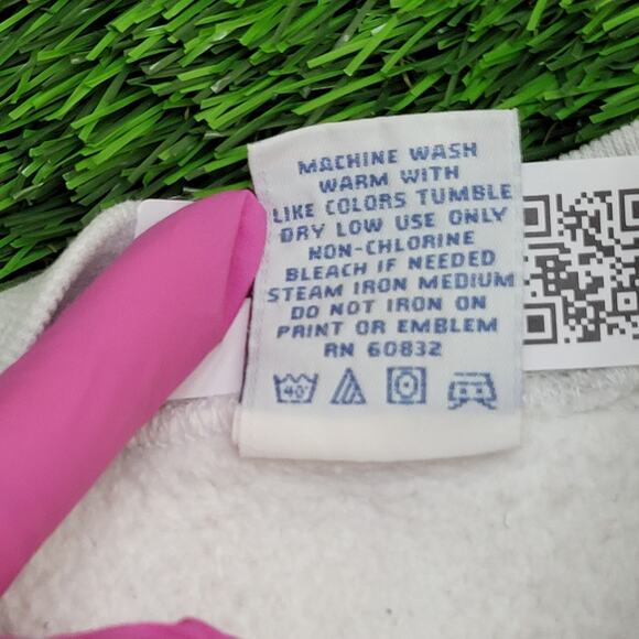 Vintage 90s Q-Sport Cropped Sweatshirt Large 22x24 USA - Picture 8 of 14